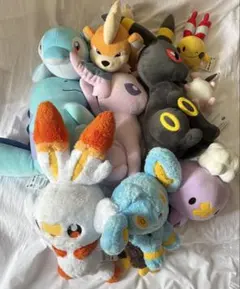 【タグ付き美品】 ポケモン ぬいぐるみ まとめ売り エーフィ ブラッキー 等