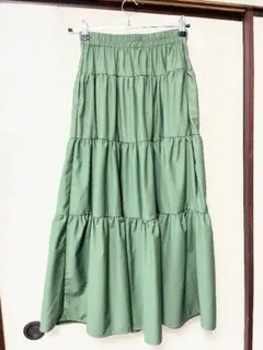 Dazy グリーン ロングスカート S