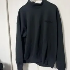 ESSENTIALS ブラック モックネックトレーナー Lサイズ