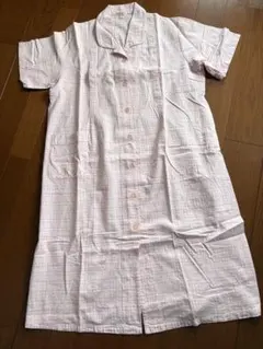 ピンク チェック柄 マタニティパジャマセット(産前*産後兼用)