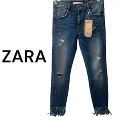 新品ZARA ザラ　Trafalue ダメージデニム　スキニー