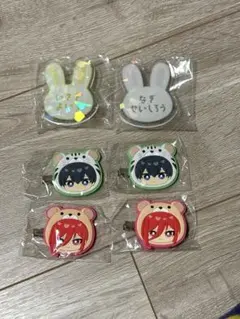 ブルーロック　おなまえアクリルバッジ アニマルヘアクリップ