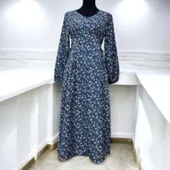 【新品タグ付】GRLグレイル 花柄 ロング ワンピース 長袖 M