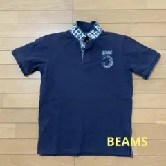 BEAMS HEART 폴로 셔츠 네이비 M
