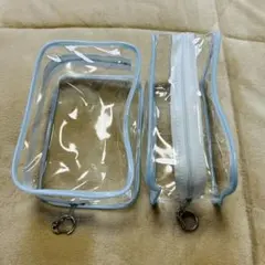 キャンドゥ 推し活ポーチ LL 水色