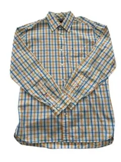 トミーヒルフィガー チェック柄 長袖シャツ M コットン100%