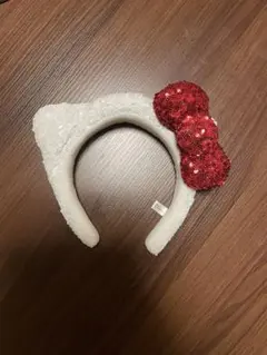 ユニバーサル・スタジオ ハローキティ カチューシャ 赤いリボン