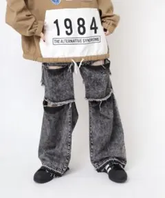 RNA ダメージデニム ダメージ　スリット