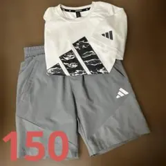 キッズadidas Tシャツ　半ズボン　上下セット150のサムネイル