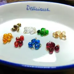 ☆ハンドメイド素材☆　チェコガラスビーズ ドロップ型　３２個セット　Ｂ-２