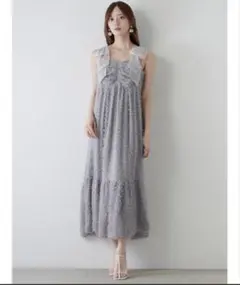 【新品未使用】snidel リボンティアードワンピース