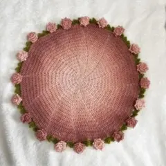 花束ブランケット/ブーケブランケット/毛糸/ピンク/ハンドメイド