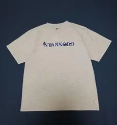 新品タグ付き メンズ 神保町にゃんこ堂 ライトグレー ネコ刺繍柄 Tシャツ