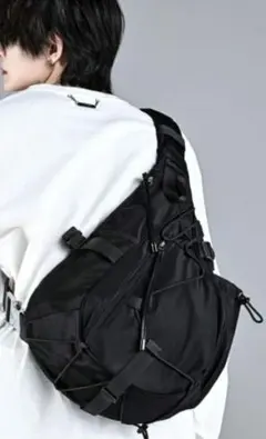 アドラー　コブラバックル　ナイロン　ワンショルダーバッグ　ブラック