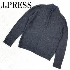 J.PRESS ジェイプレス 長袖ニット グレー L B3405