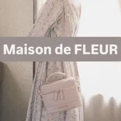 Maison de FLEURモノグラムキューブショルダーバッグ ピンク