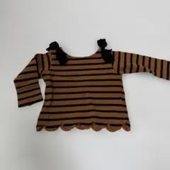 petit main ストライプ Tシャツ 80