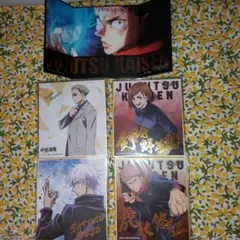 呪術廻戦ミニ色紙セット5枚