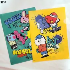 【2枚セット】くら寿司×BT21/クリアファイル/BTS