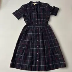 【お値下げ】Burberry チェック柄 半袖シャツワンピース