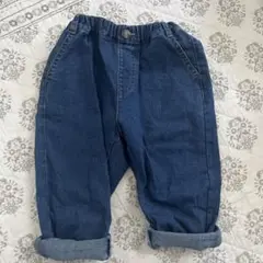 UNIQLO ベビー　90センチ　テーパード　デニムパンツ