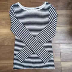 F*U様 IENA ストライプ 長袖Tシャツ ネイビー/ホワイト