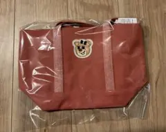 ラブラリーバイフェイラー　オールドテディ　ワッペントートバッグ　ピンク