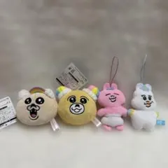おぱんちゅうさぎ んぽちゃむ にじどうぶつぬいぐるみ 4体セット