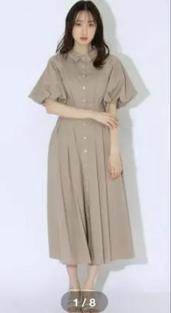 WILLSELECTION バックレースアップタックシャツワンピース