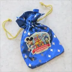 美品東京ディズニーランド20周年限定巾着袋ポーチミニバッグミッキーマウスドナルド