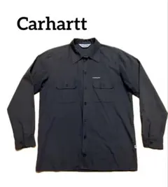 Carhartt ダークグレー　ブラック　長袖ボタンダウン ワークシャツ