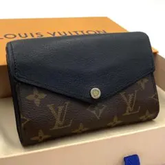 ルイヴィトン モノグラム ポルトフォイユ パラス コンパクト 二つ折り財布 黒