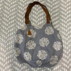 布製ハンドバッグ⭐︎北欧柄　水色