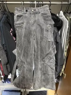 ARGUECUL ダメージ加工 カーゴパンツ グレー - メルカリ