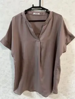 ハニーズ　CINEMA CLUB ブラウン Vネック 半袖シャツ　Lサイズ