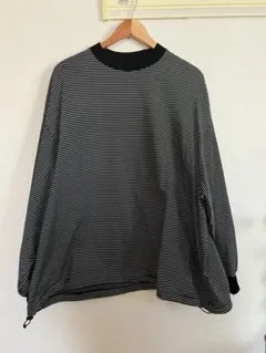 is-ness BALLOON STRIPES LONG SLEEVE