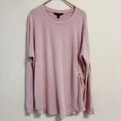 お得✨バナナリパブリック【M】長袖Tシャツ カットソー 薄ピンク デザインのサムネイル