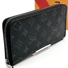 【極美品】ルイヴィトン モノグラム エクリプス ヴェルティカル 長財布 黒 IC