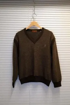 【希少】YSL イヴサンローラン　ニット　L ブラック　毛ウール　メンズ　y2k 希少】YSL イヴサンローラン ニット L ブラック 毛ウール メンズ y2k