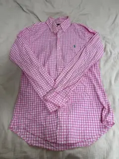 Ralph Lauren ピンク ギンガムチェック シャツ