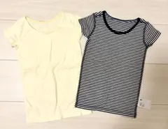 ユニクロ　コットンフライスインナーT 半袖　90