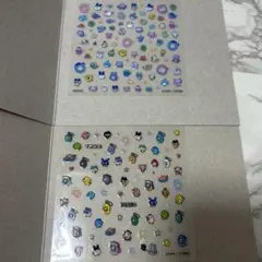 たまごっち　ネイルシール　ガチャ　ガチャガチャ2個セット A E