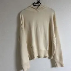 フード付きニット