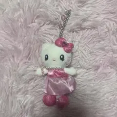 USJ ハローキティ ドレス付きキーホルダー