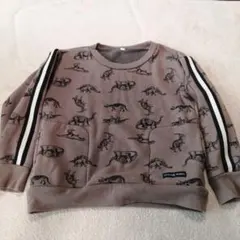 ORIGINAL WORKS 恐竜柄トレーナー グレー