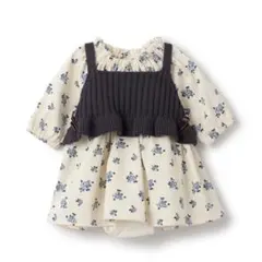 ◆petit main◆花柄ワンピースビスチェセット