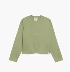 アニエスベー　コットンメルトンカーディガンプレッション