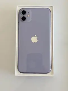 美品箱付き　Apple iPhone 11 パープル 本体 128GB