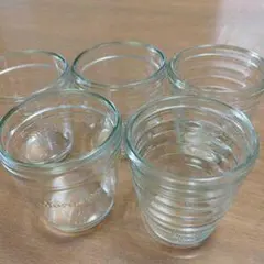 ストライプ模様 ガラスコップ 5個セット