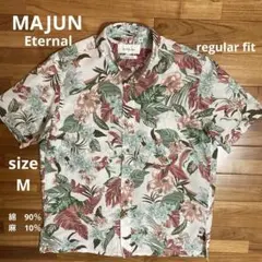 美品　かりゆしウェア　MAJUN Eternal ボタニカルリゾート　Mのサムネイル